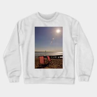 Three Shells Beach Southend on Sea Essex England Crewneck Sweatshirt